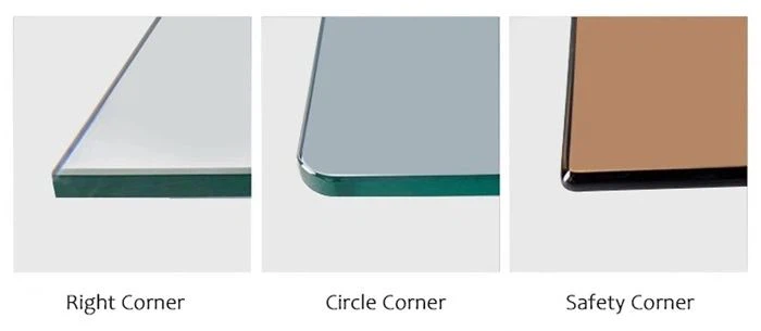 glass corner types
