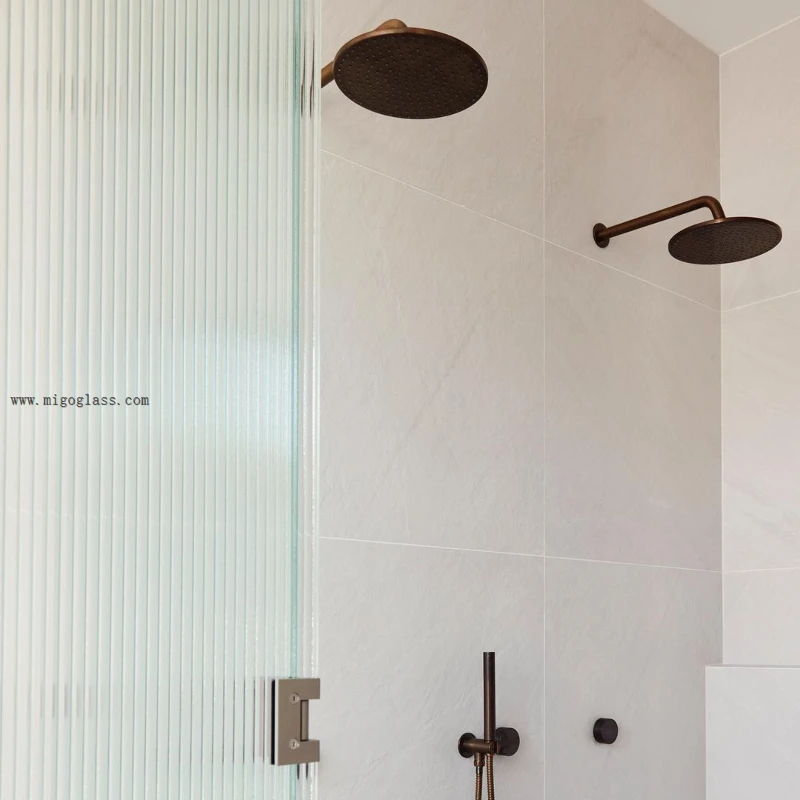 ribbed glass shower door ribbed glass shower door
