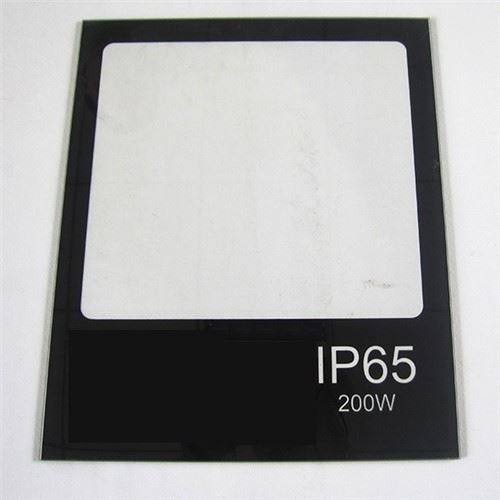 غطاء مصباح زجاجي مع حدود فريت